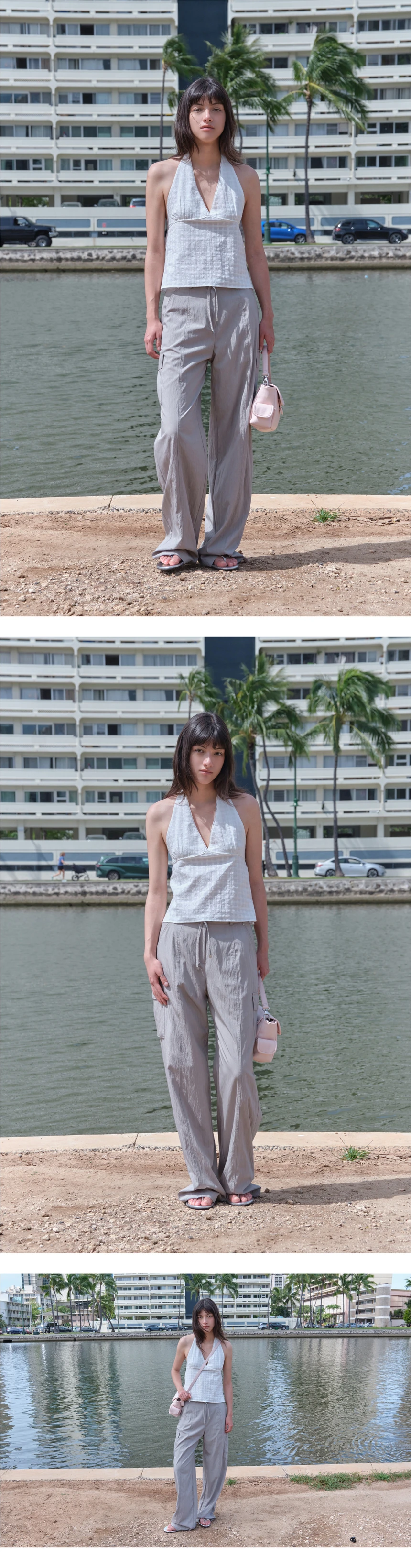 [P]Fade Line Cargo Pants - Light Khaki(01).jpg