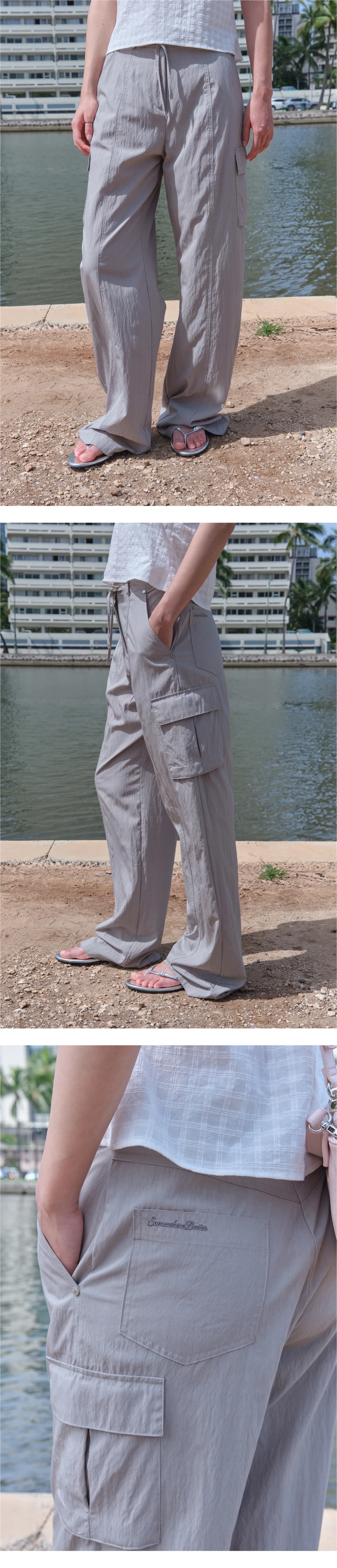 [P]Fade Line Cargo Pants - Light Khaki(02).jpg