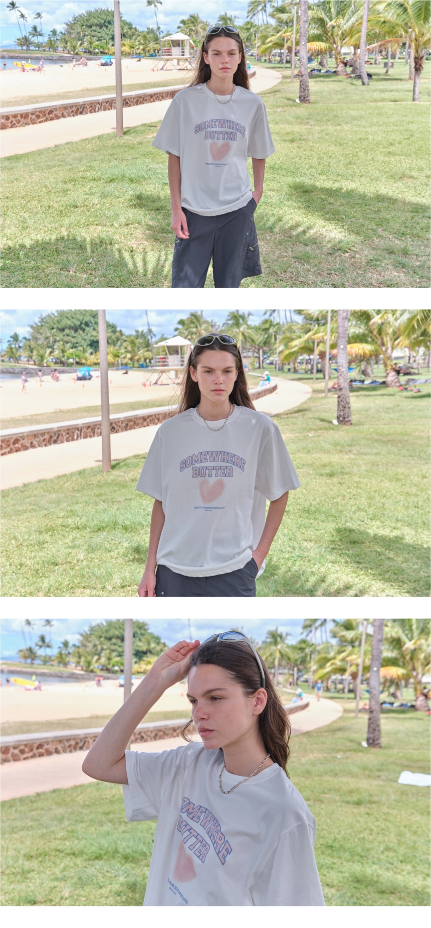 [P]Fuzzy Heart Logo Over-Fit Top - Ivory(02).jpg