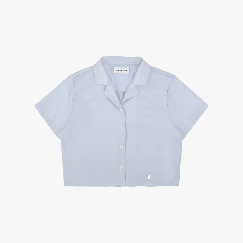 OPEN COLLAR HALF SHIRTS_SKY BLUE | ファッション通販サイト NUGU