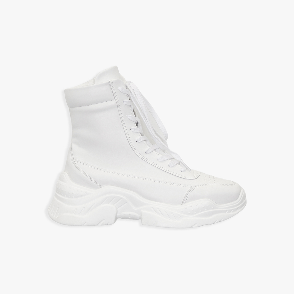 LACE UP HIGH TOP SNEAKERS_WHITE