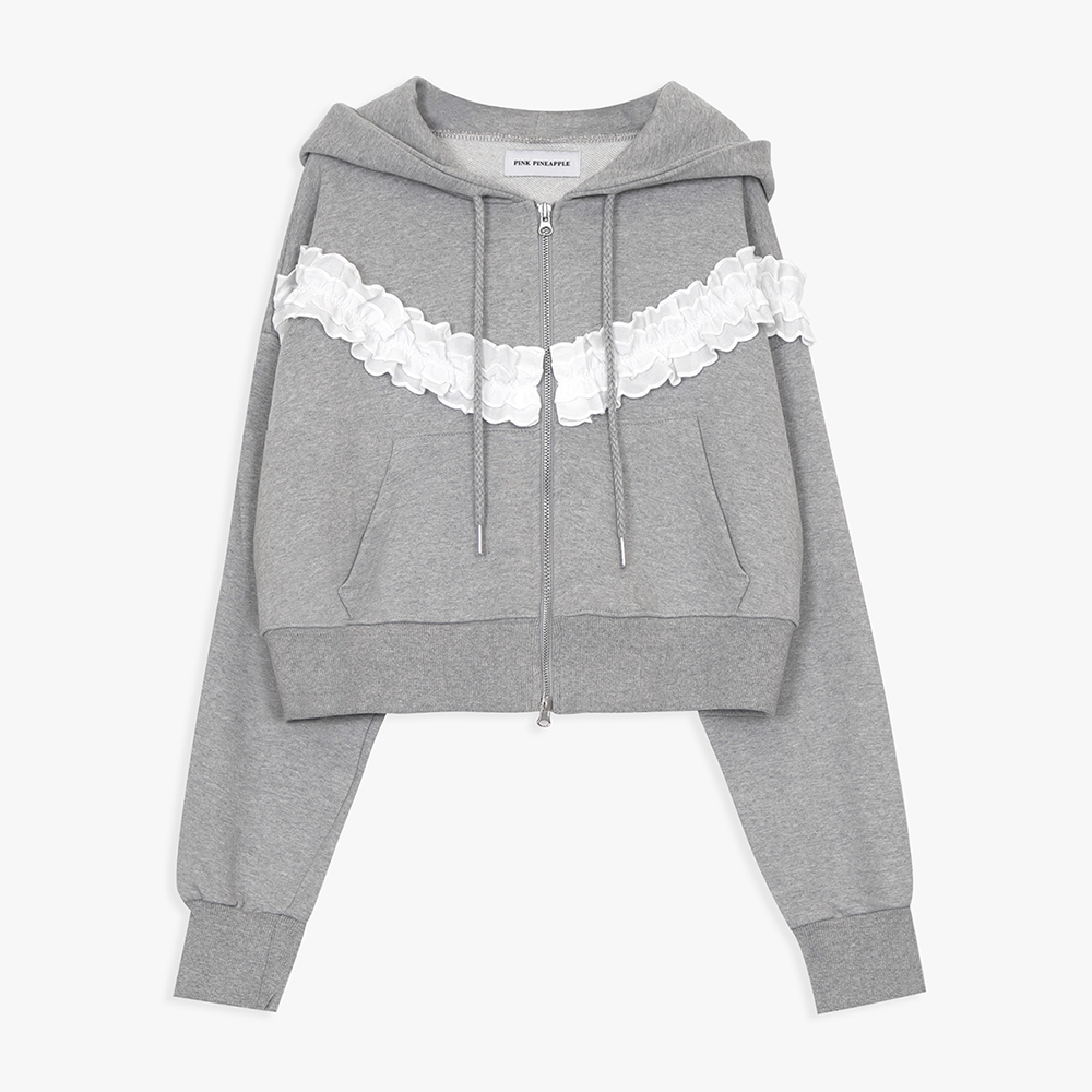 jiltu baby frill hoodie グレー jiltu baby frill hoodie グレー