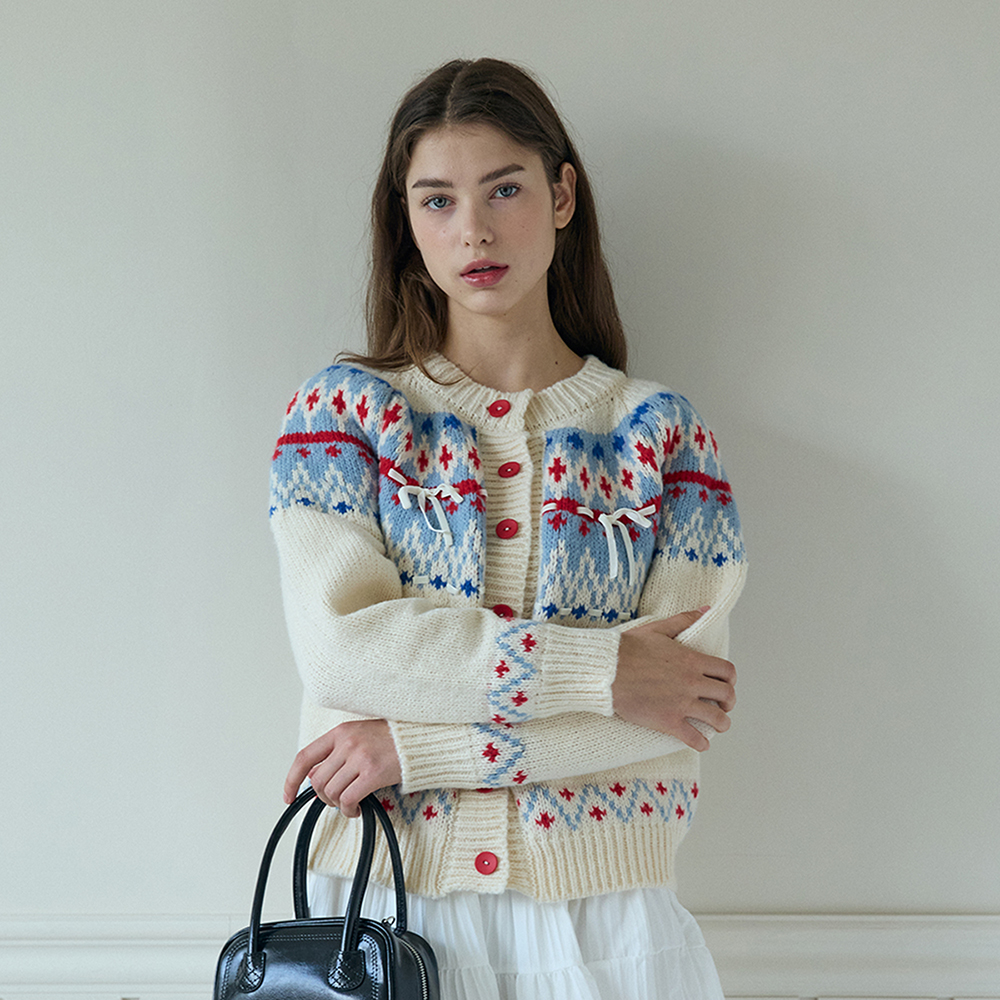 ICELANDIC PATTERNED CARDIGAN_IVORY