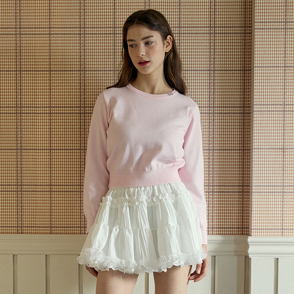 STANDARD ROUND KNIT_PINK | ファッション通販サイト NUGU