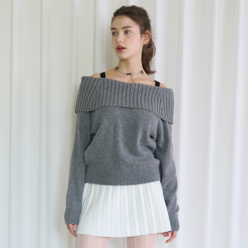 ニット セーター 「MADE」 レレットサマーボートネックオーバーフィットニット レディース MADE] レレットサマーボートネックオーバーフィットニット