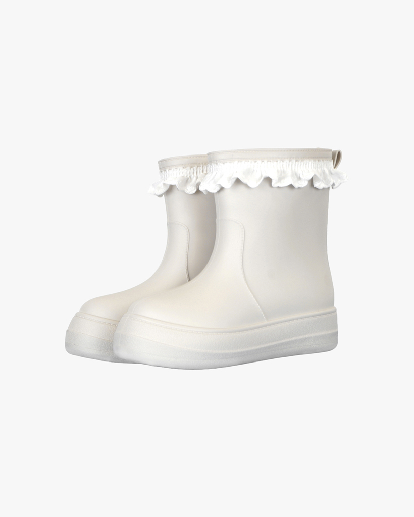 LACE RING RAINBOOTS_IVORY | ファッション通販サイト NUGU