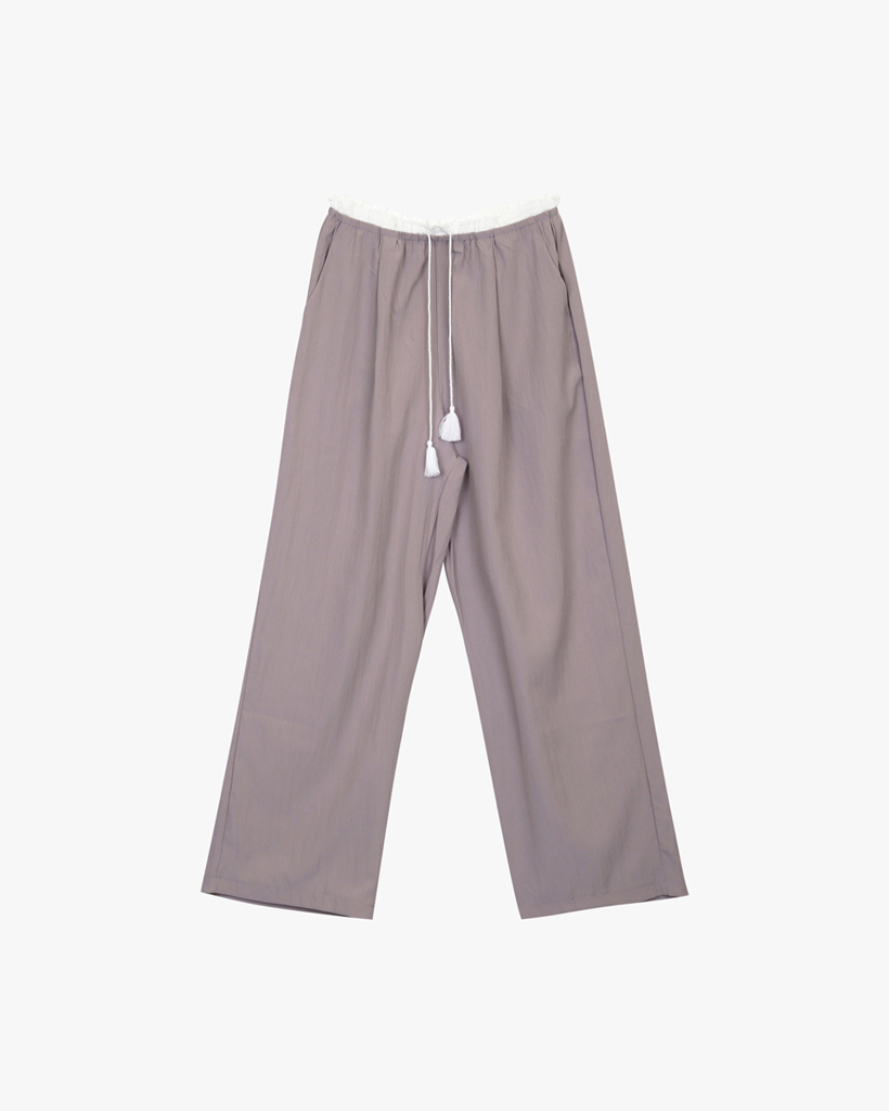 パンツ Odd Studio Pigment cut-off string wide pants PURPLE Pigment-Cut-Off-String-Wide-Pants - 6COLOR - ODDSTUDIO | 60