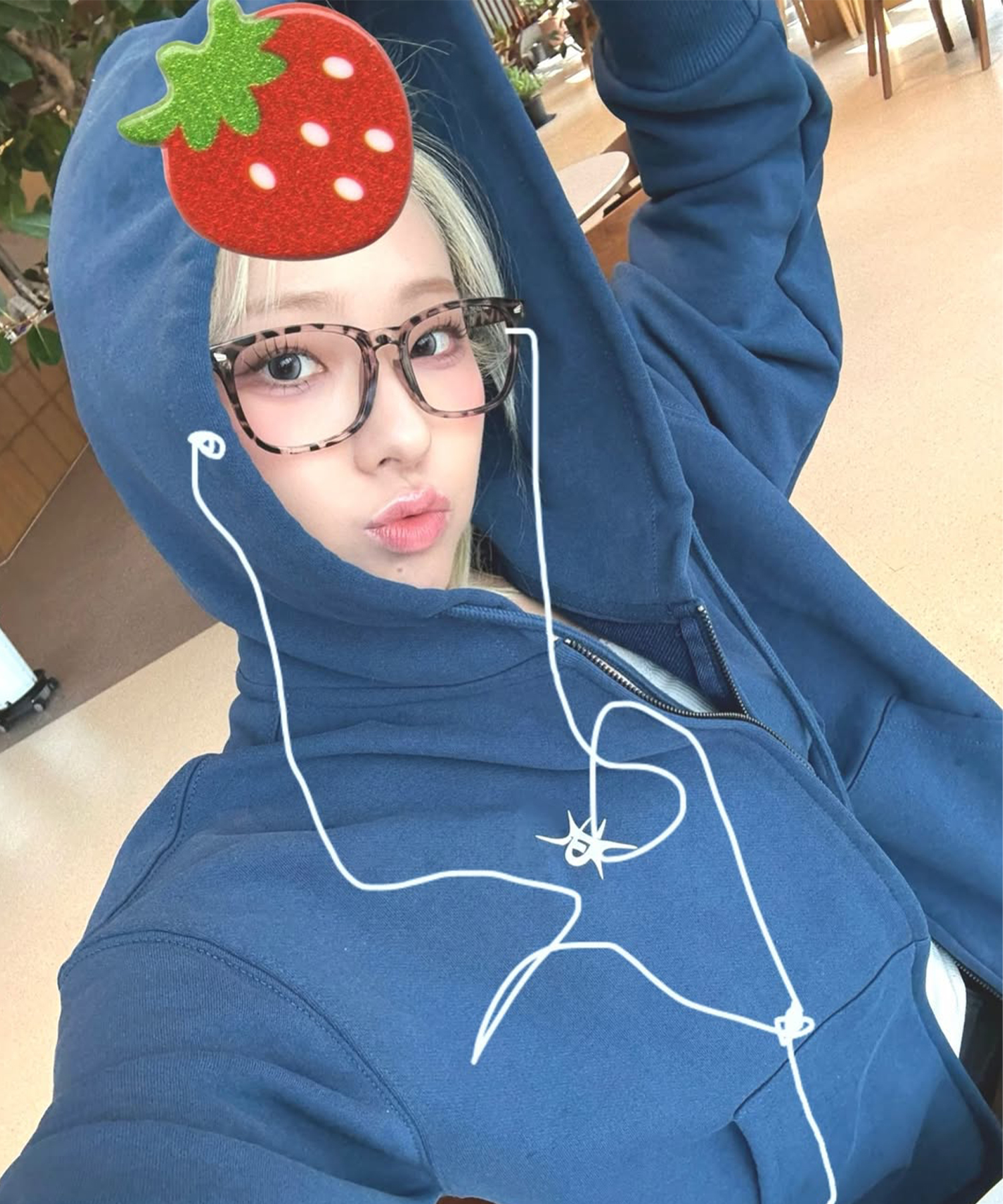 [PHASE_2] PH LOGO HOOD ZIP-UP_DARK BLUE / 8802026-HZ04