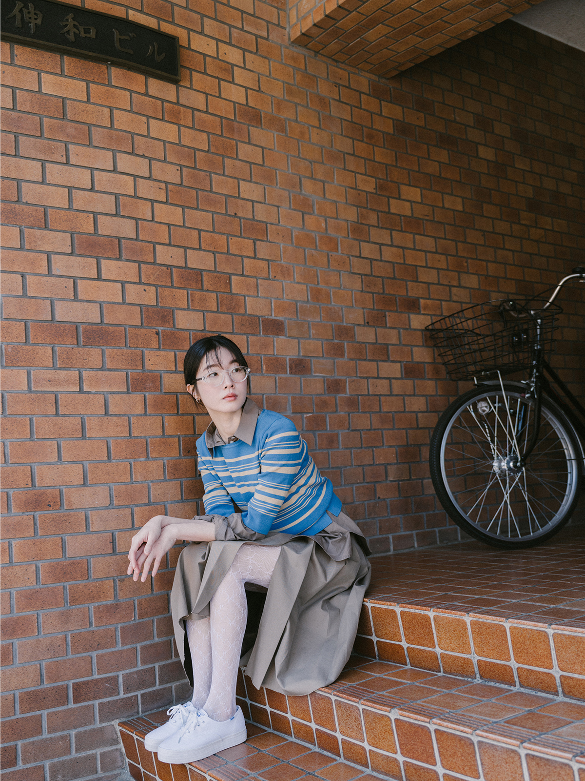 ニット・セーター No.1256 L stripe half KNIT (3color) No.1256 L stripe half KNIT (3color) - HOLY IN CODE | 60