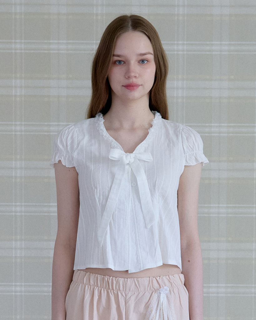 しーちゃん✩.*˚Wrinkle CareFoundation SHEER WRINKLE SHIRT_PINK | ファッション通販サイト NUGU