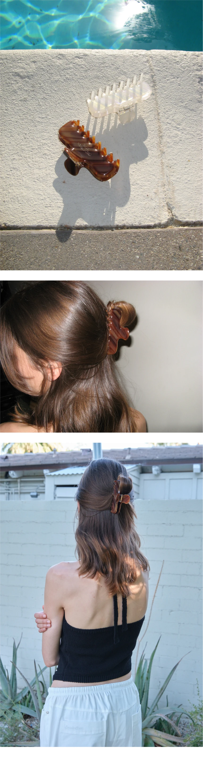 [P]Marble Sparkle Hair Clip - Milky Brown(01).jpg