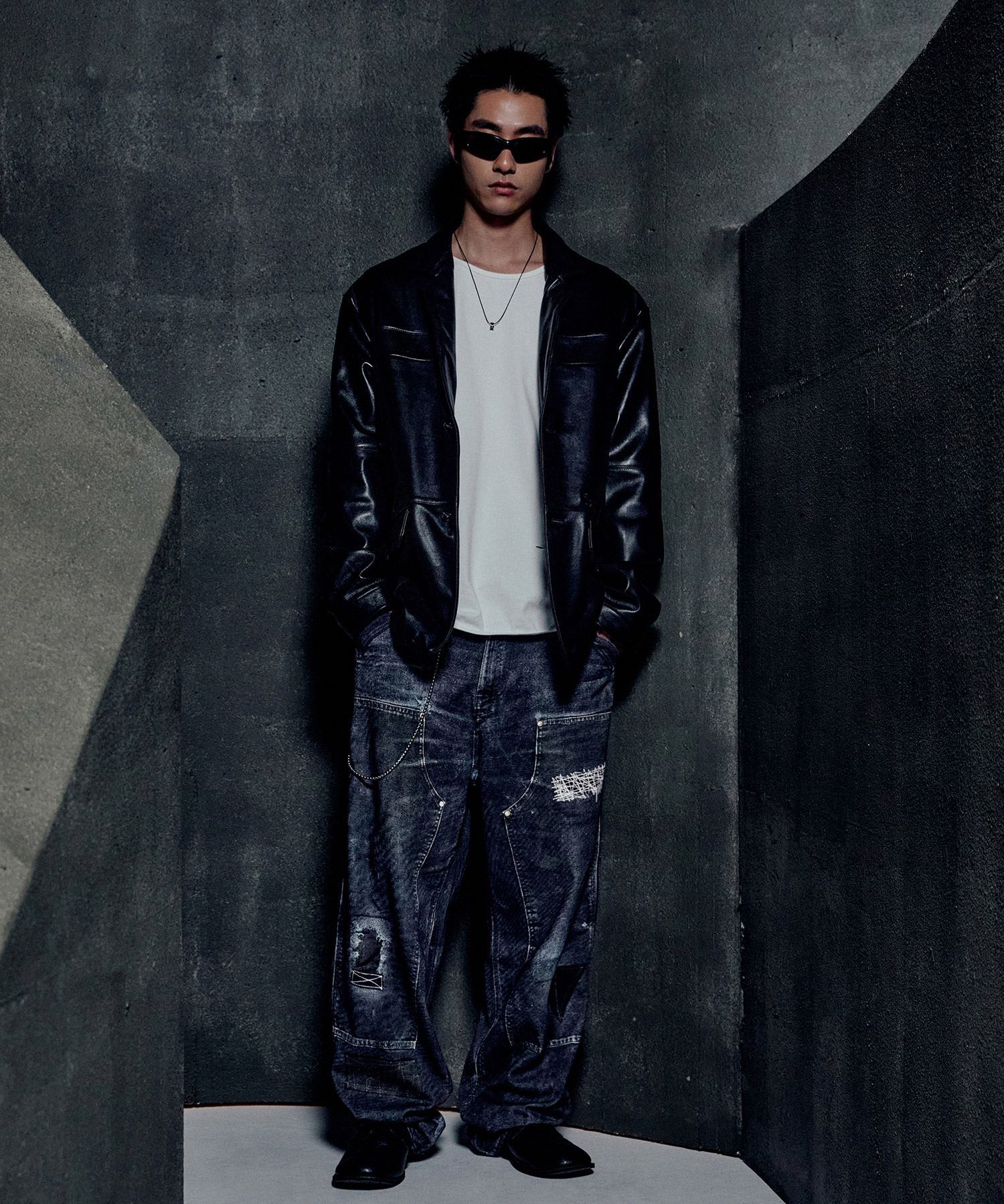 【新品未使用】REPUBLIC&CO DOUBLE KNEE pantsブラック PRINTED DOUBLE KNEE PANTS - BLACK | ファッション通販サイト NUGU