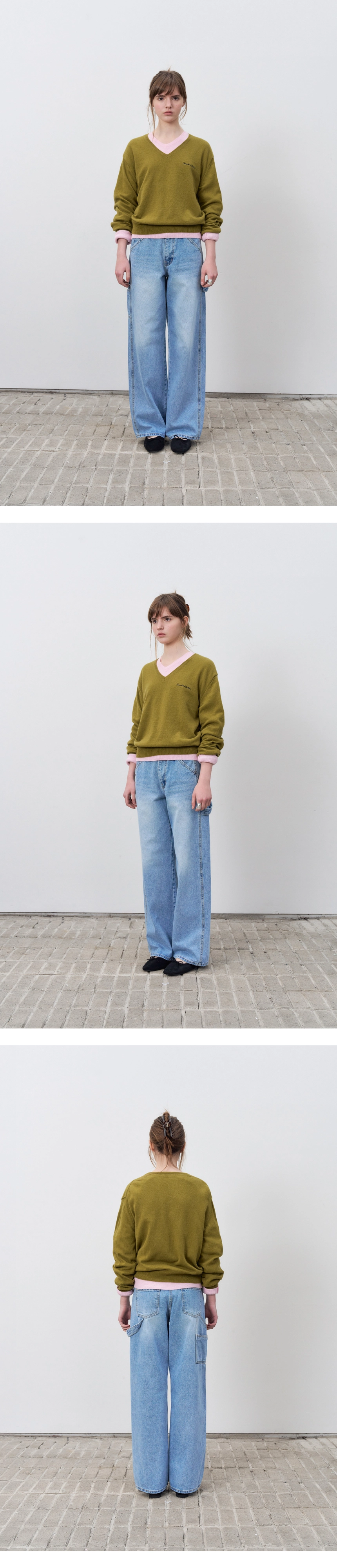 [P]Roe V-Neck Knit - Olive(01).jpg