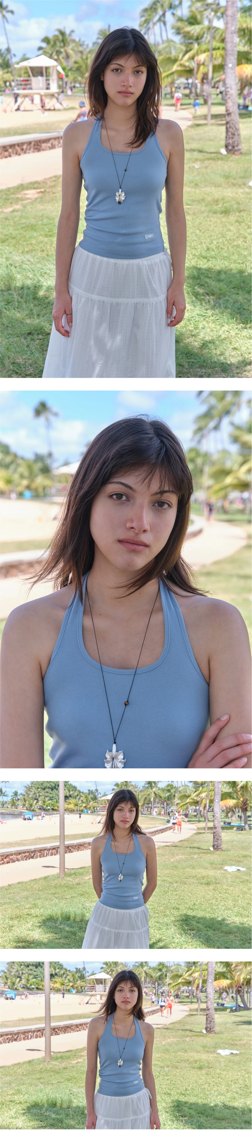 [P]Shirring Halter sleeveless - Light Blue(02).jpg