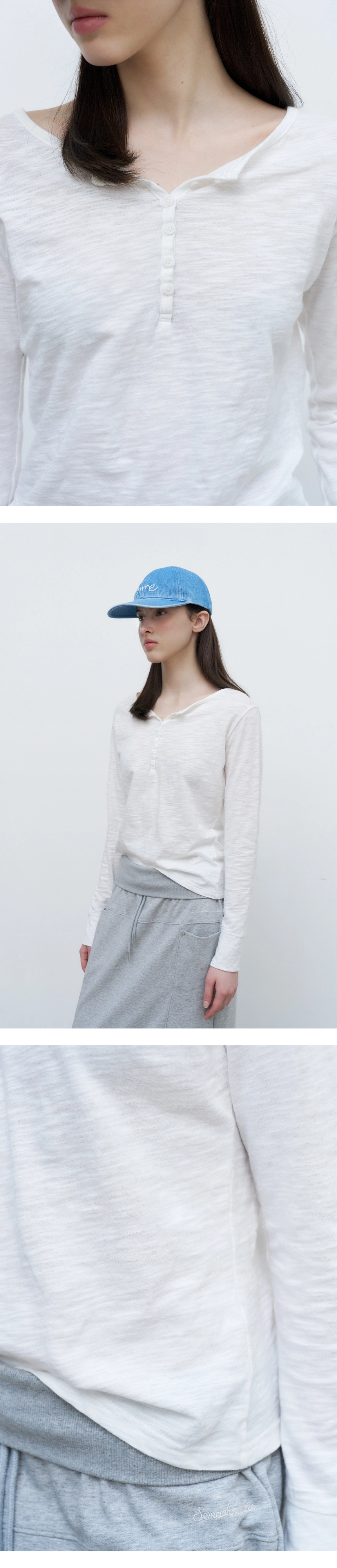 [P]Slub Henley Long Top - Ivory(3).jpg