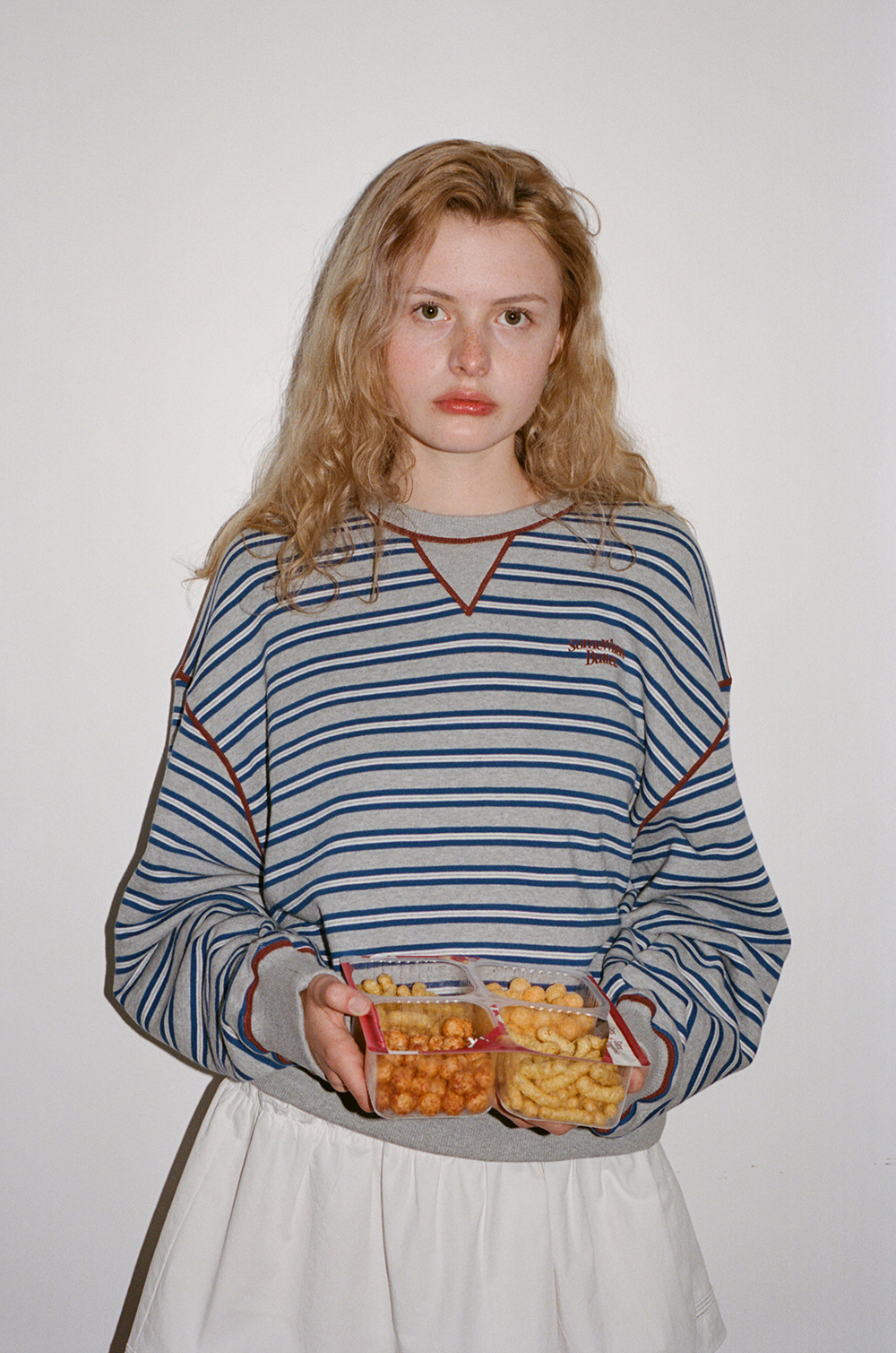 mini様確認用ページo(*⌒―⌒*)o Small Wave Logo Stripe Sweatshirt - Grey | ファッション通販サイト NUGU