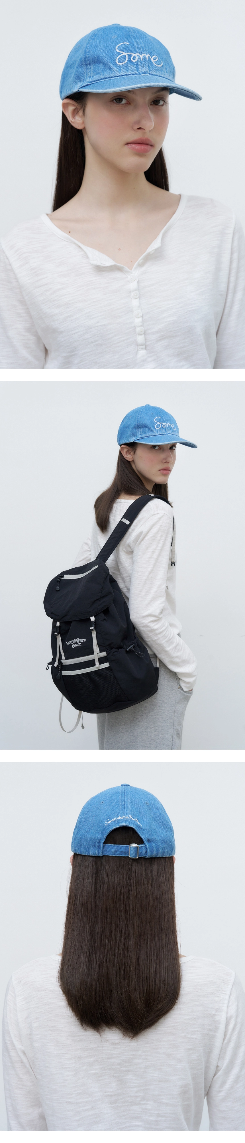 [P]Some Logo Ball Cap - Washing Denim(2).jpg