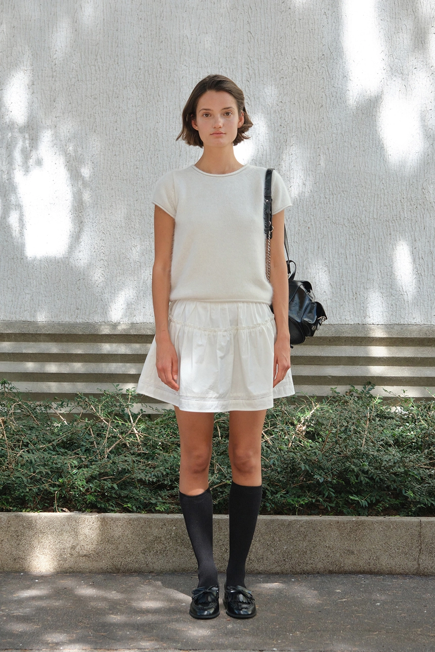 [P]Soy shirring mini skirt - Ivory(3).jpg