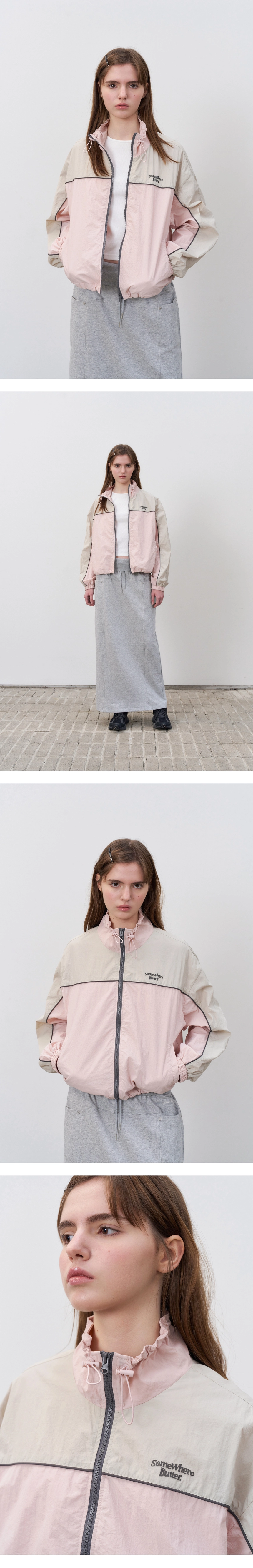 [P]Sporty Windbreaker - Pink(2).jpg