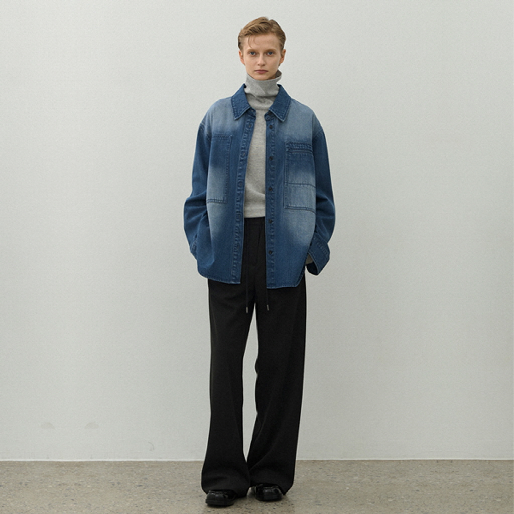 (PT-5606)ESSENTIAL STRING WIDE PANTS