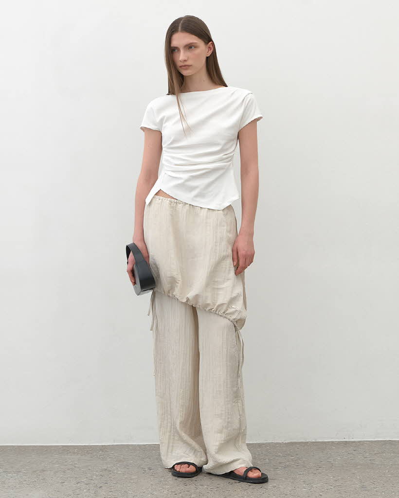 (PT-5638)COSMO SKIRT LAYERD PANTS