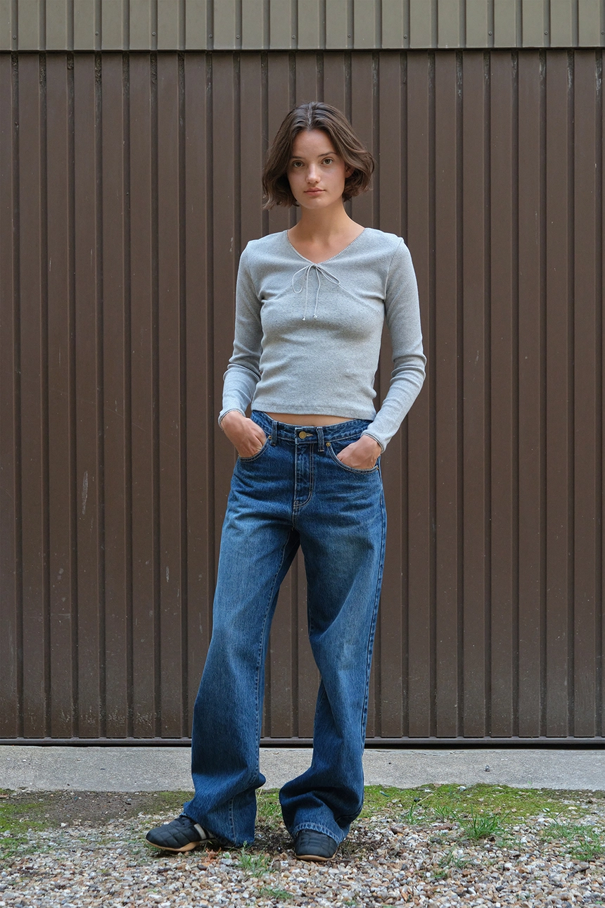 [P]V-Neck Ribbon Top - grey(4).jpg