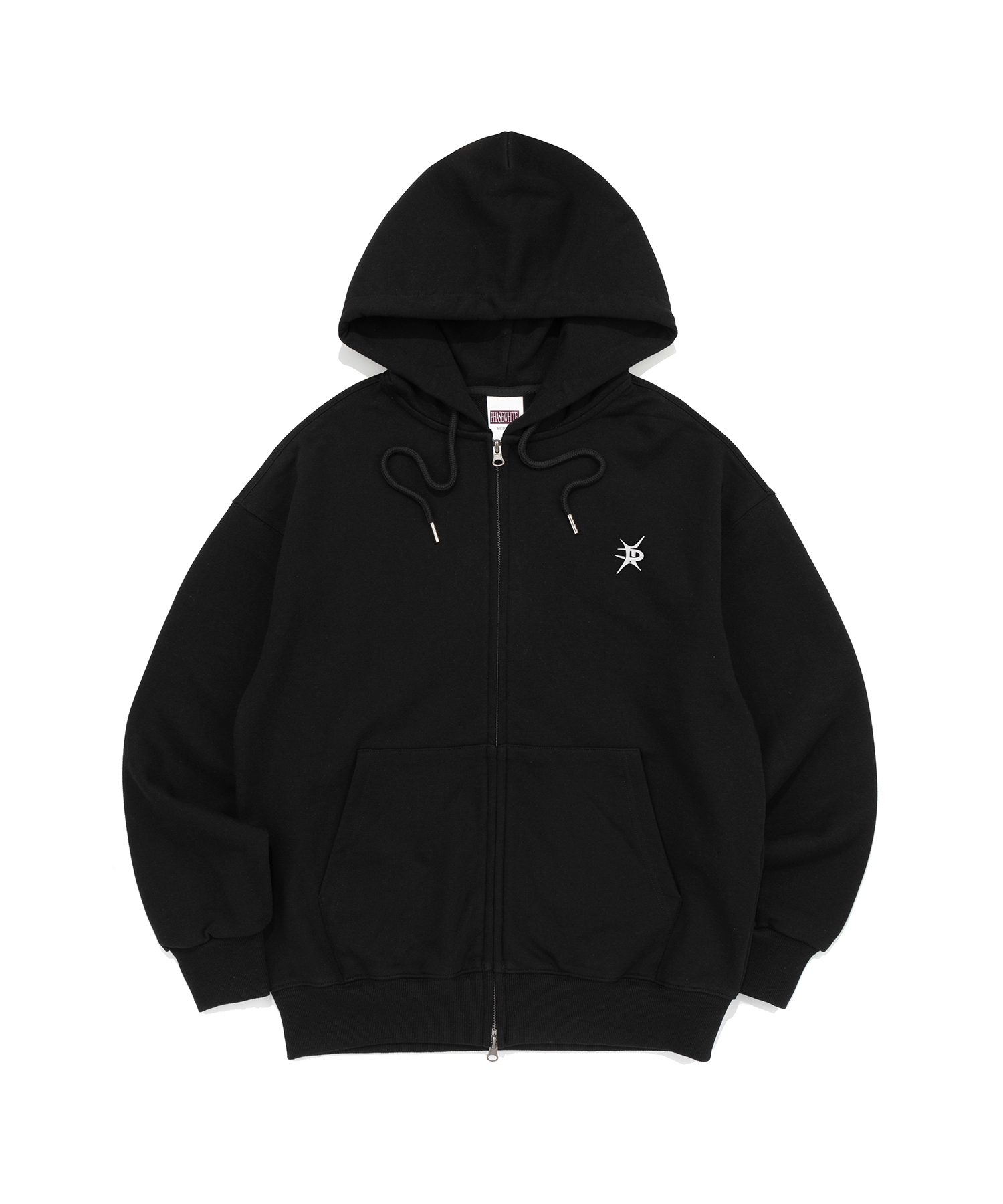 [PHASE_2] PH LOGO HOOD ZIP-UP_BLACK / 8802026-HZ04