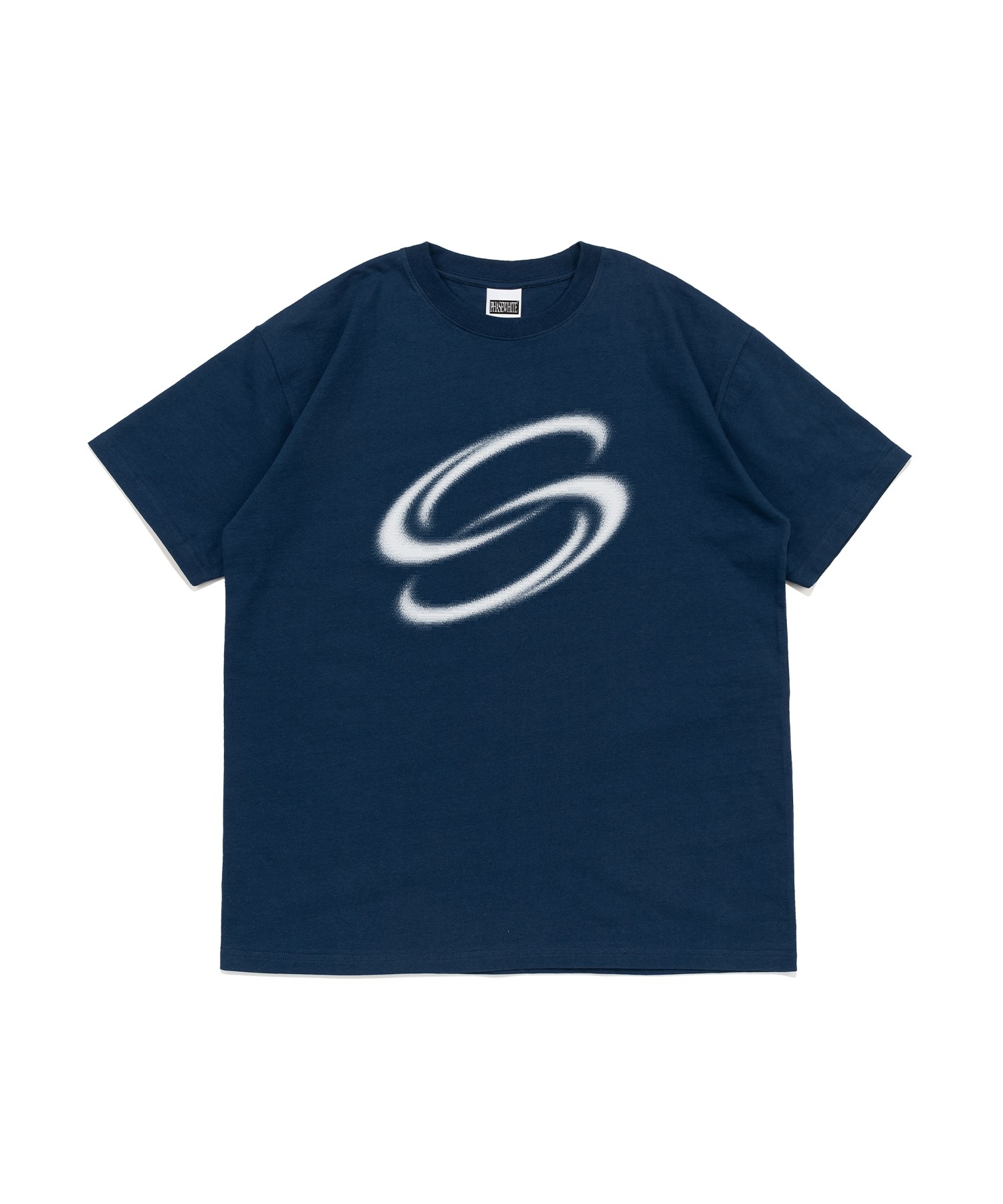 [PHASE_1] DOUBLE LOOP LOGO TEE_DARK BLUE / 8802026-ST03