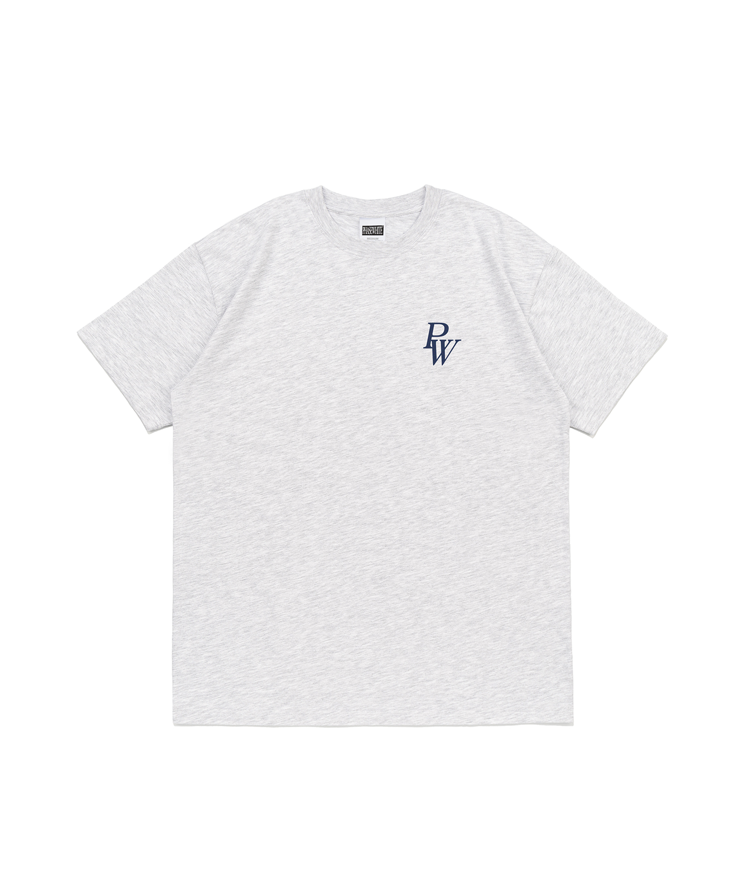 [PHASE_1] PW LOGO TEE_LIGHT MELANGE / 8802026-ST09
