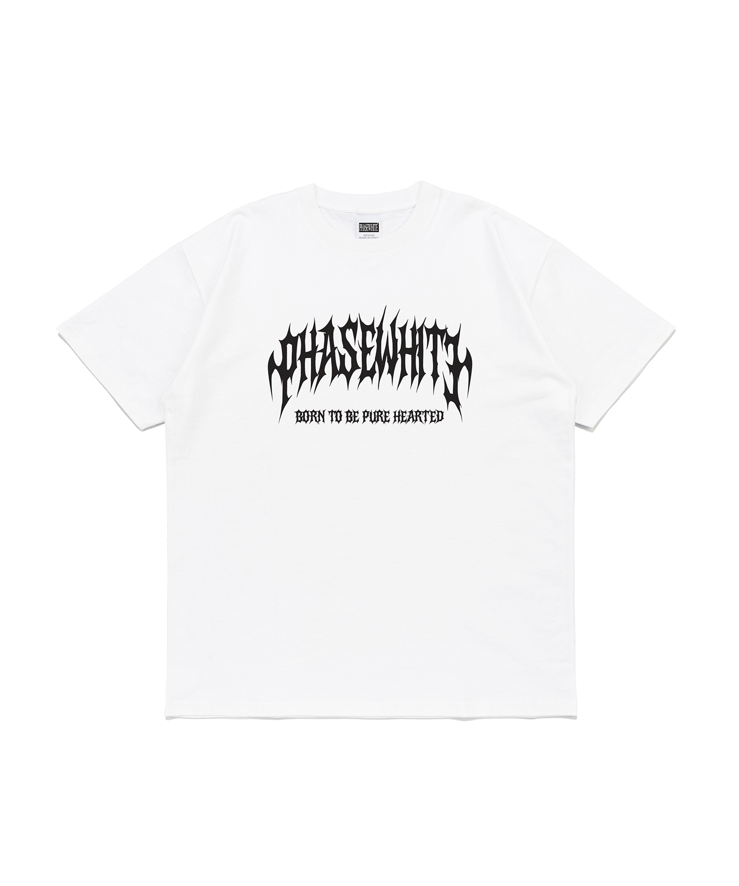 [PHASE_2] METAL LOGO TEE_WHITE / 8802026-ST12