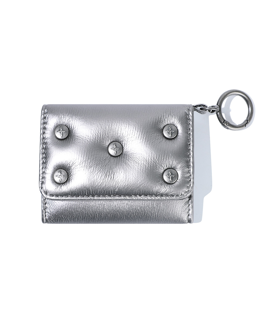 Padded Pouch Card Wallet - Tin Grey