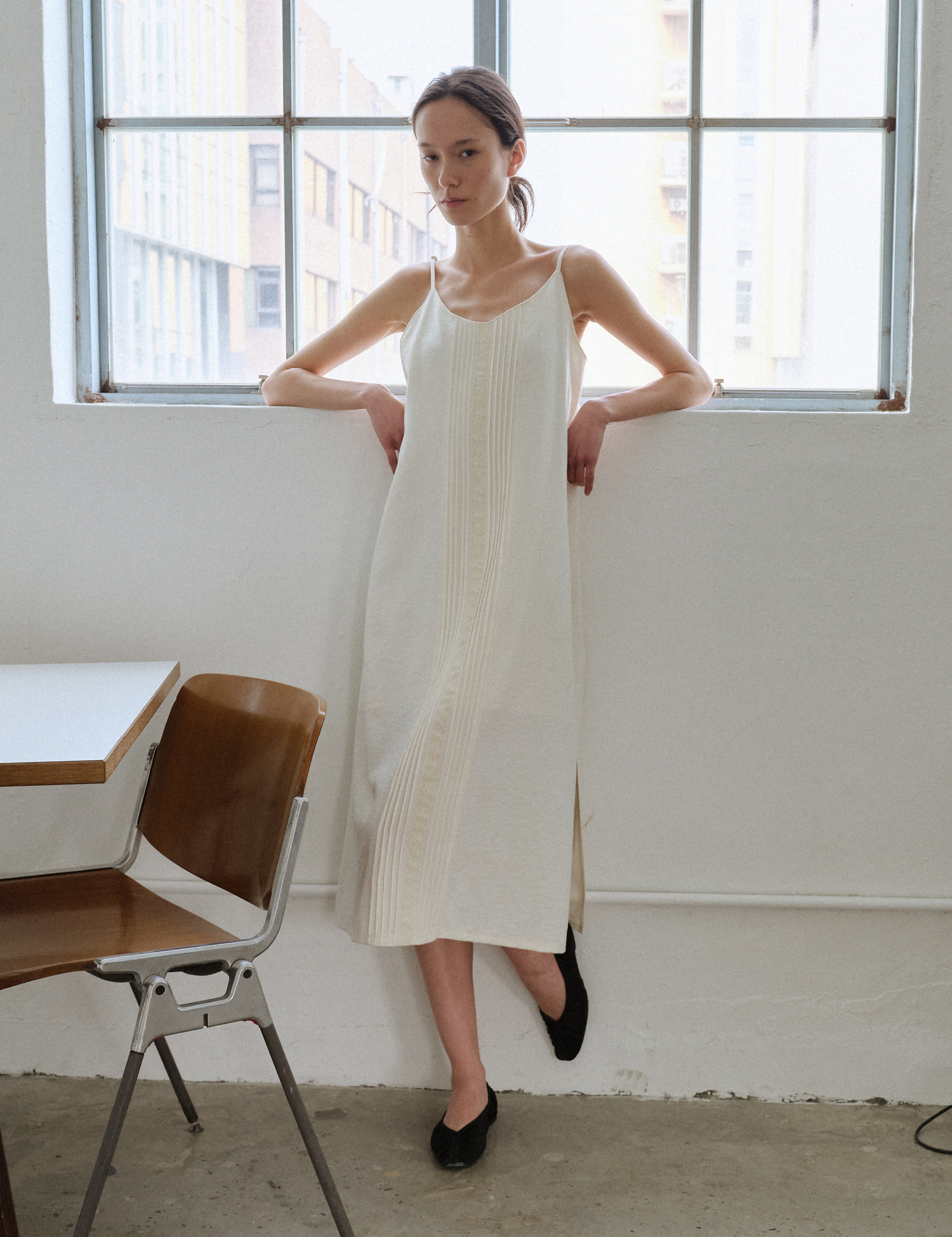 Paige Dress (Cream)