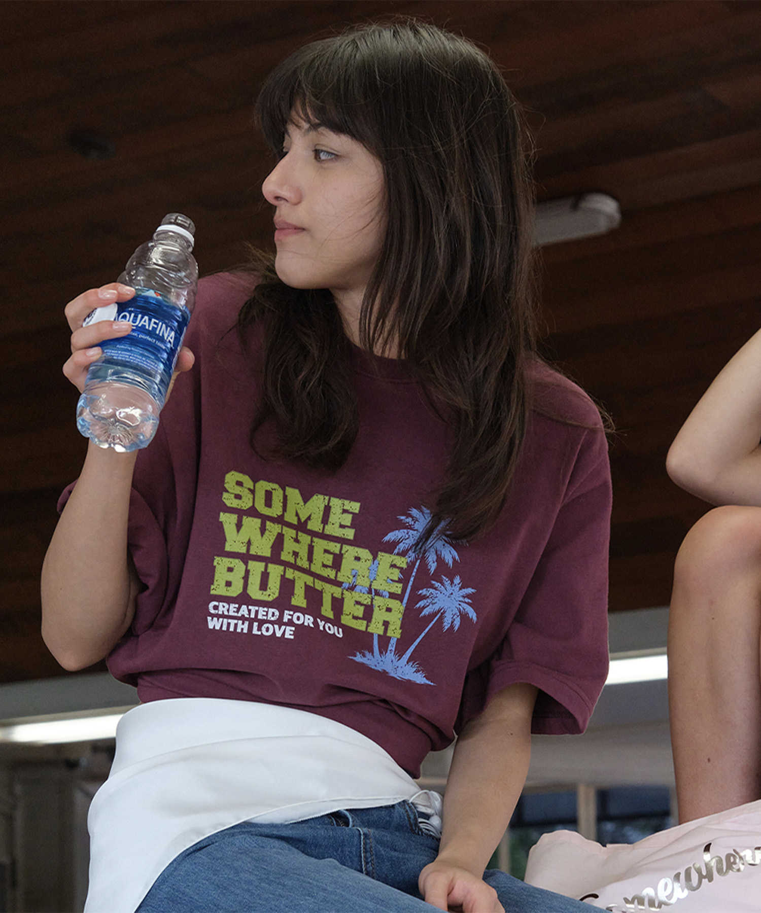 Palm Tree Logo Over-Fit Top - Grape