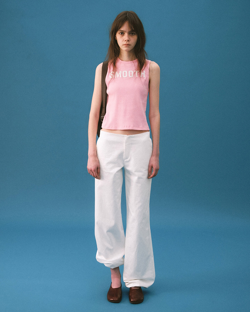 Parker Drawstring Hem Trouser Ivory