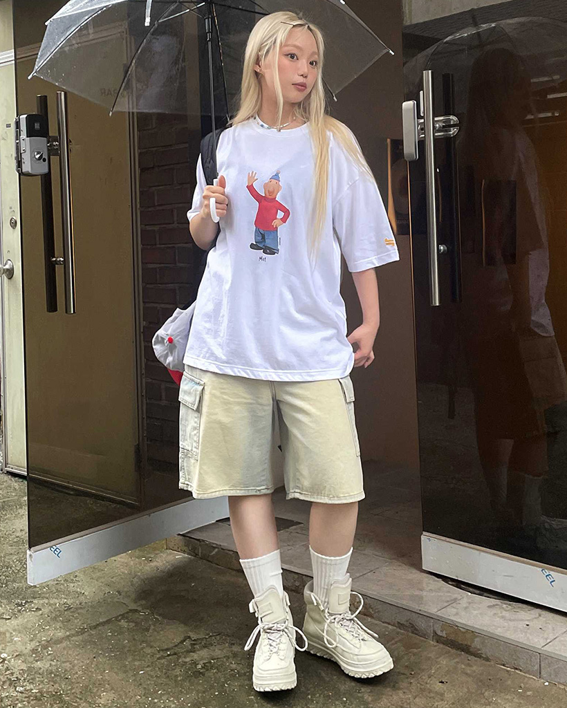 ★MAINBOOTH★[Pat&Mat]Laundry Busters T-shirt(CL.GY)★正規品 ☆MAINBOOTH☆[Pat&Mat]Laundry Busters T-shirt(CL.GY)☆正規品