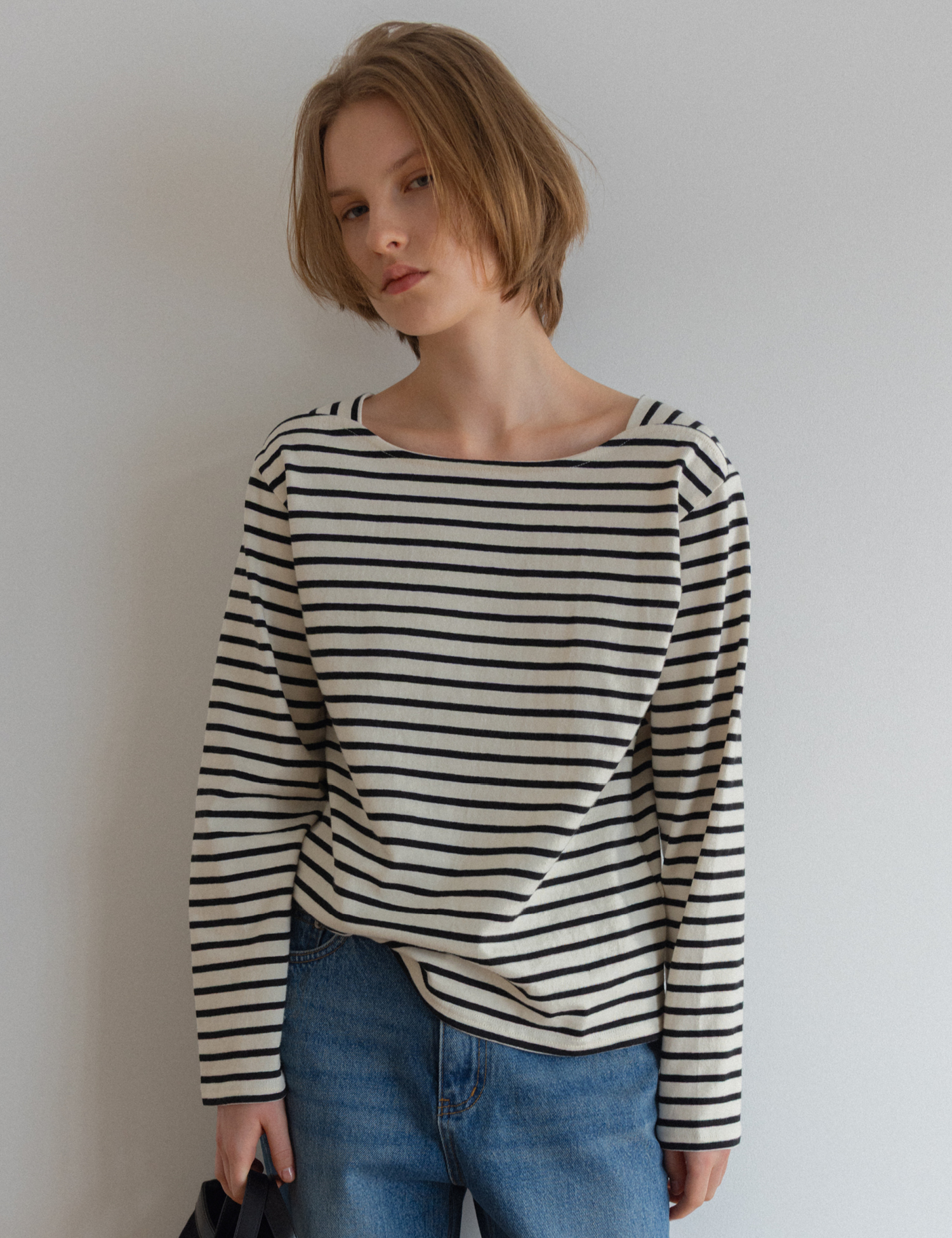 Pauline Stripe T-shirt (Black)