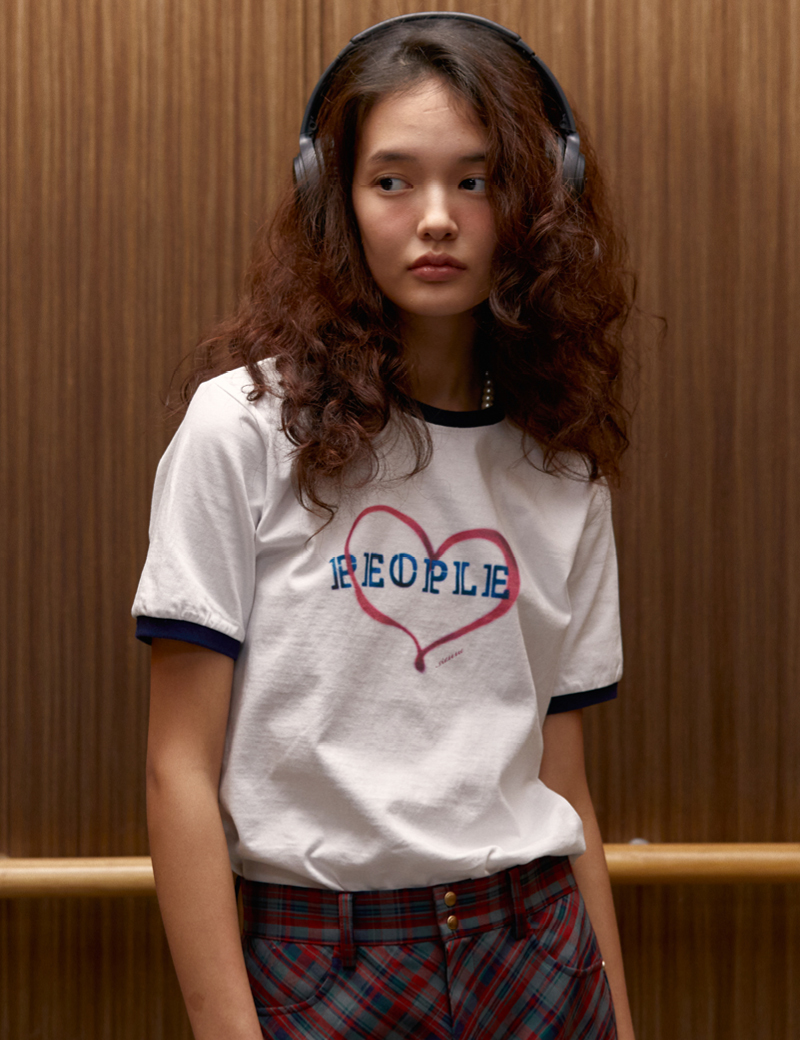 【SIENNE】People Ringer T-shirt★追跡可★ People Ringer T-shirt | ファッション通販サイト NUGU