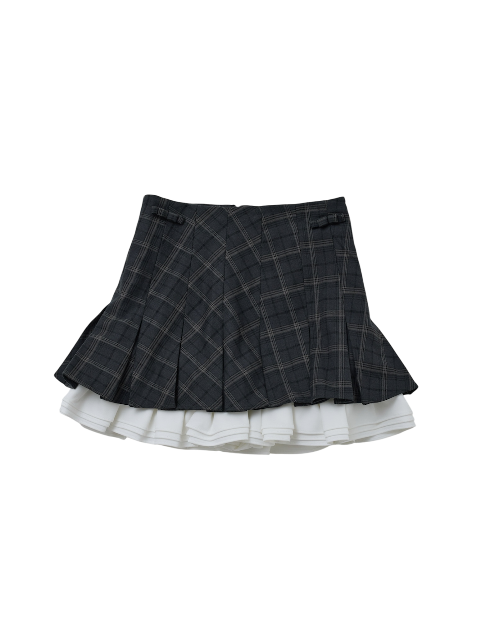 Ribbon pleats frill mini skirt | ファッション通販サイト NUGU