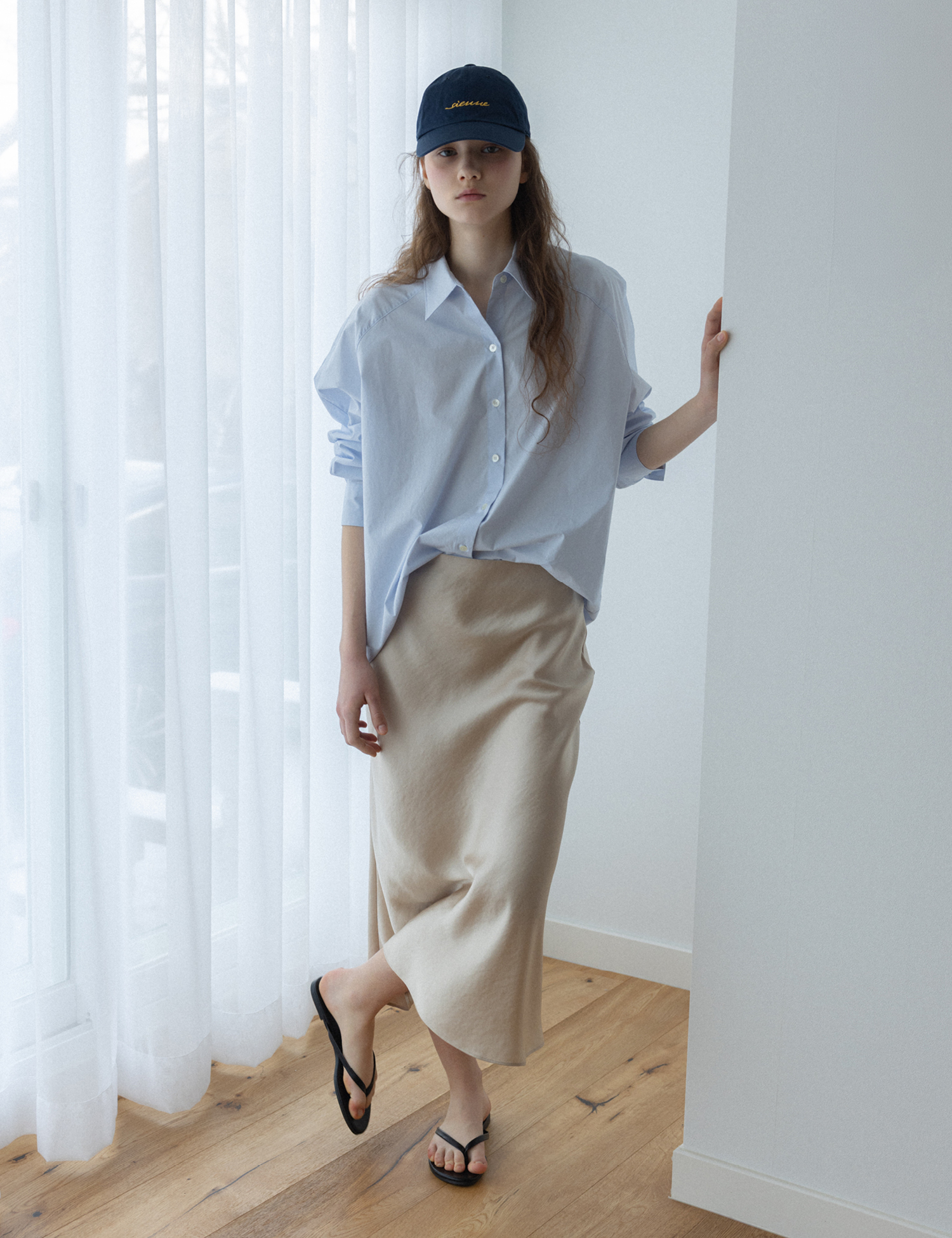 Piaf Long Skirt (Beige)