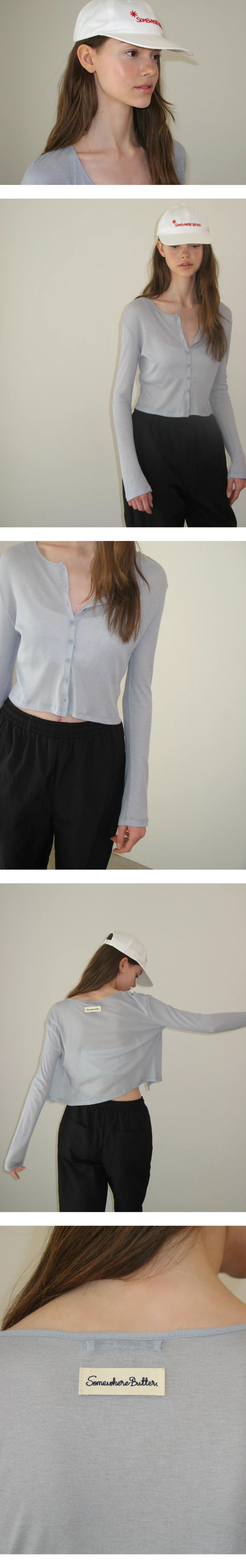 [P]lovey button cardigan - Light blue(3).jpg