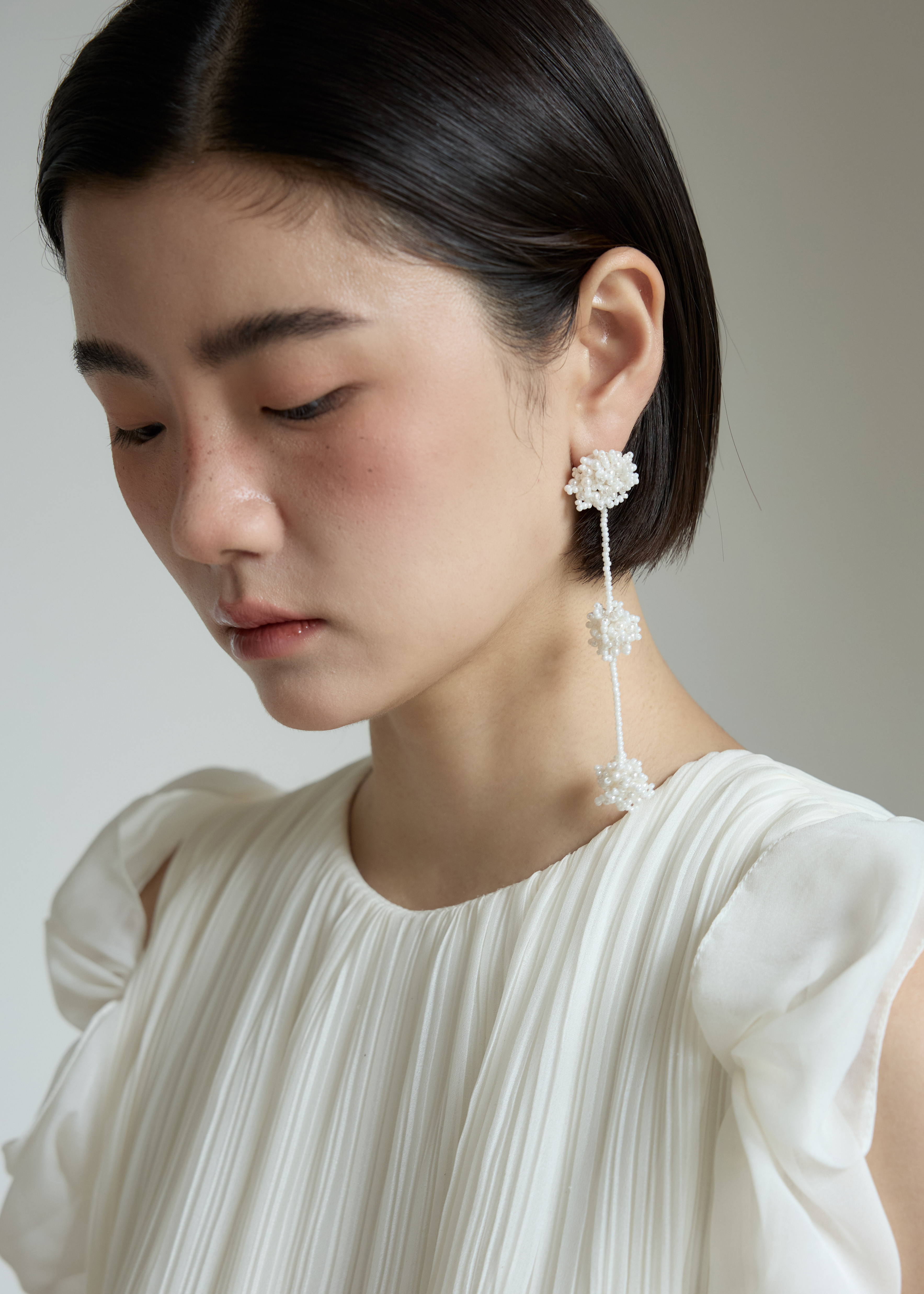 Gypsophila Flower Drop Earring