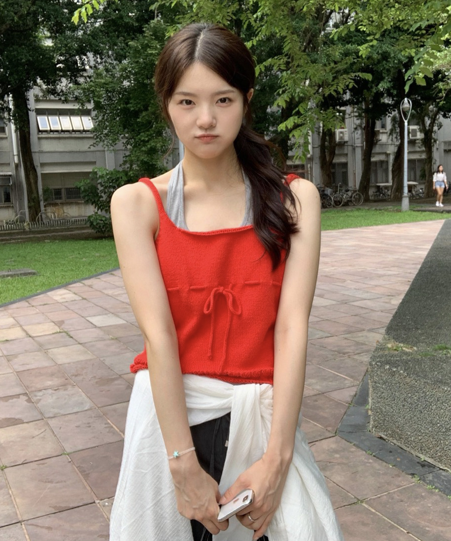 Poin Sleeveless Knit - Red