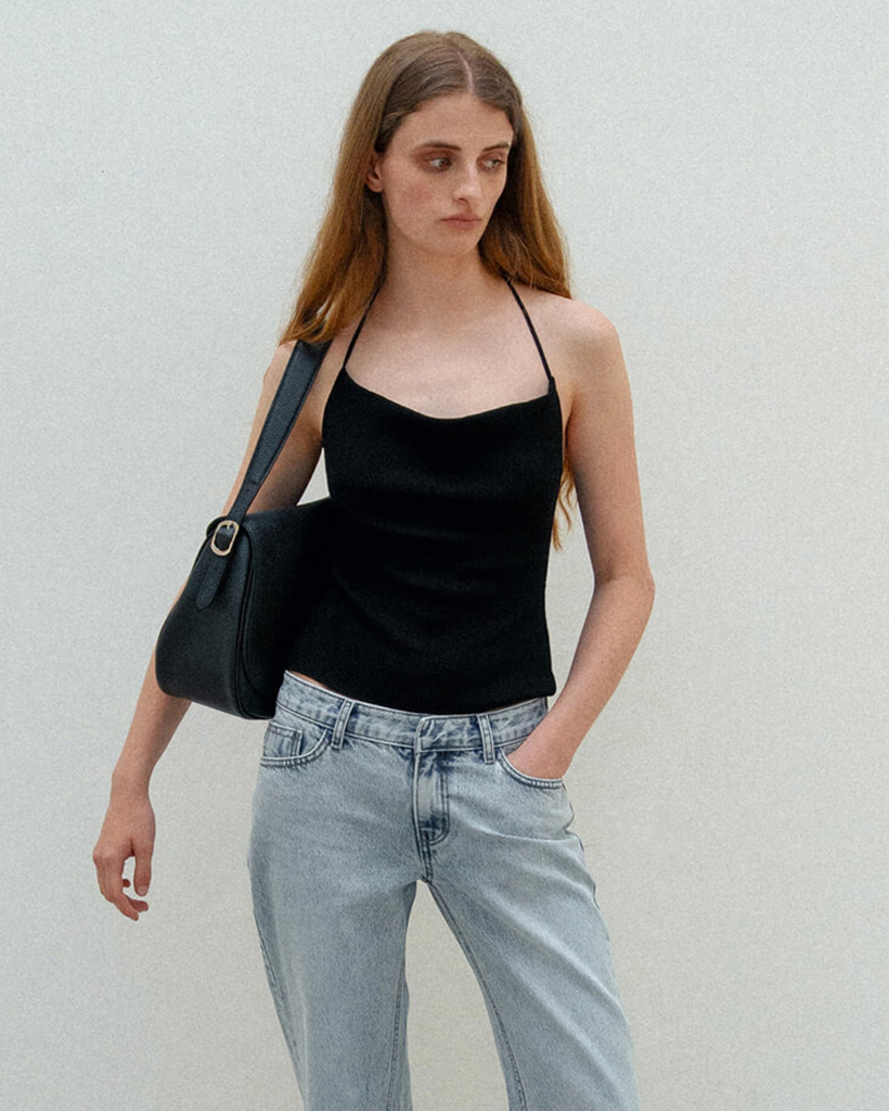 Poppie Knit Top Black