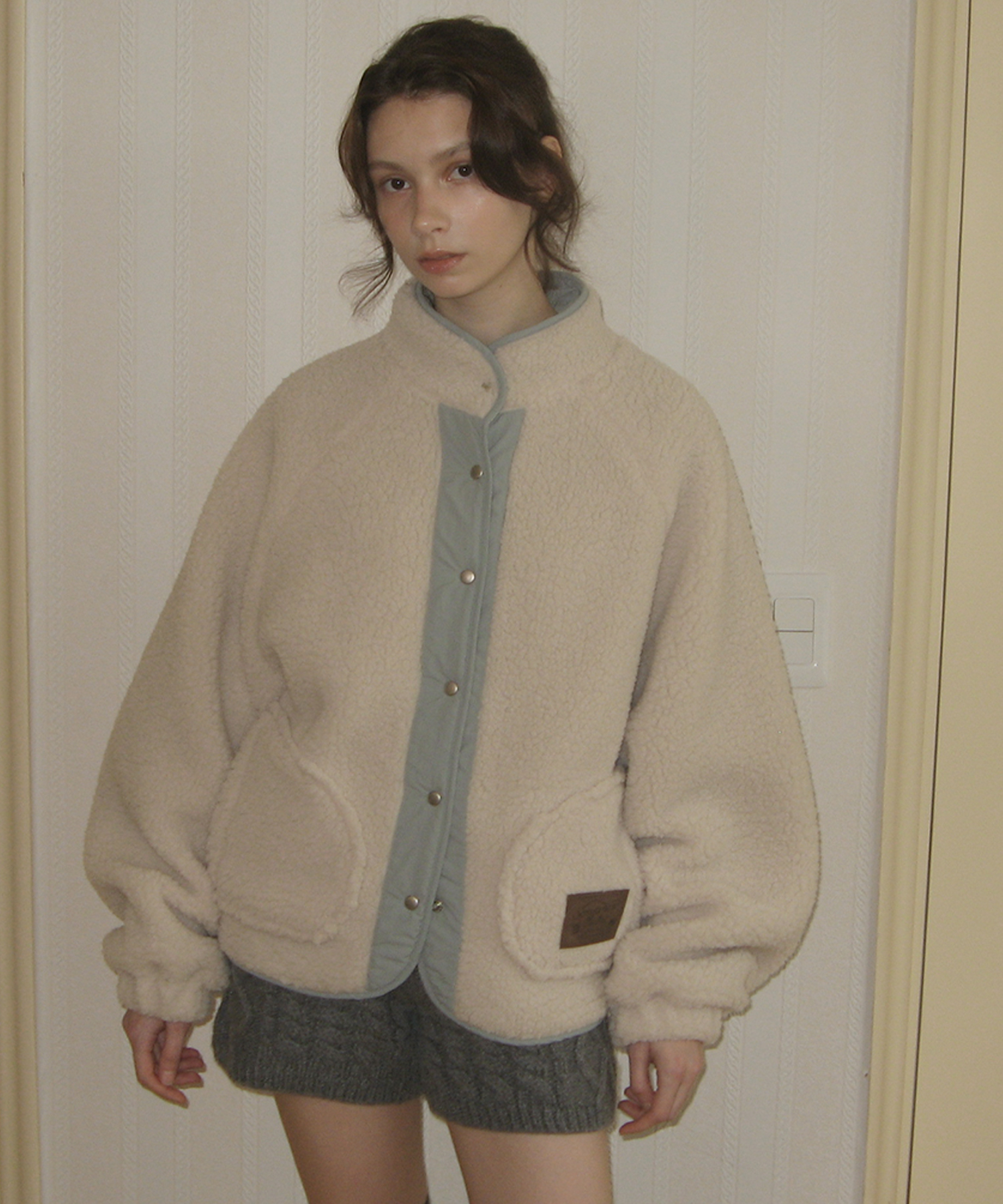 Poppy Fleece Jumper - Ivory