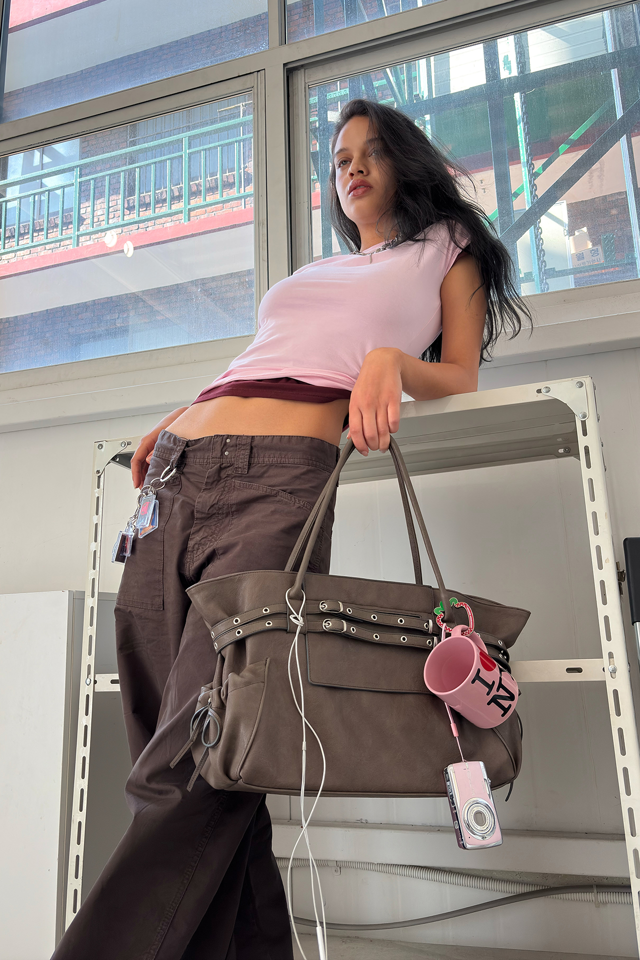 town belt bag (taupe)