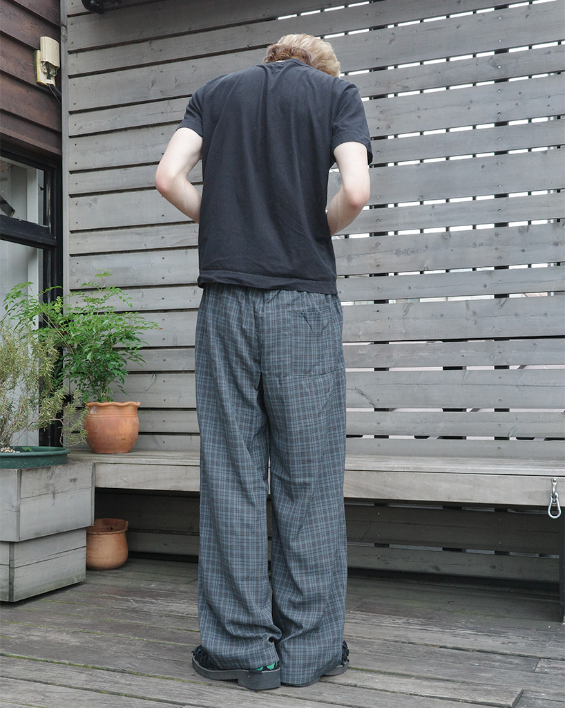 チェックストレスバンディングパンツ | ファッション通販サイト NUGU