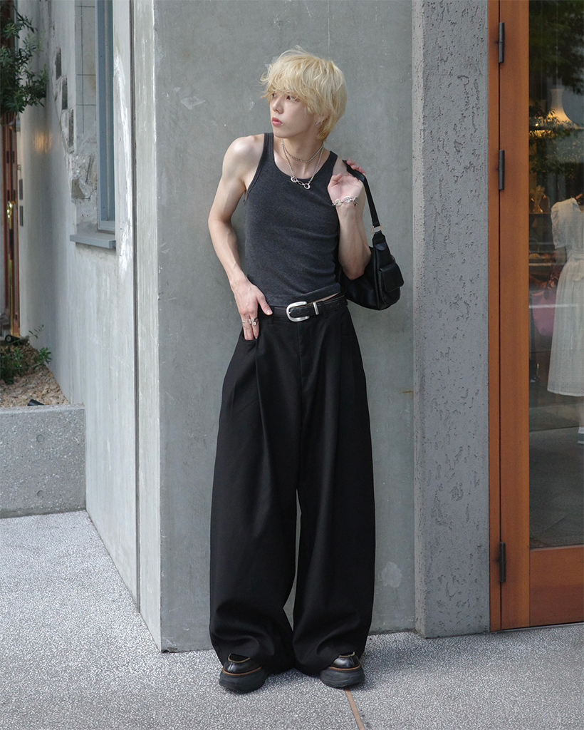 クラシックバックゴムスラックス | ファッション通販サイト NUGU