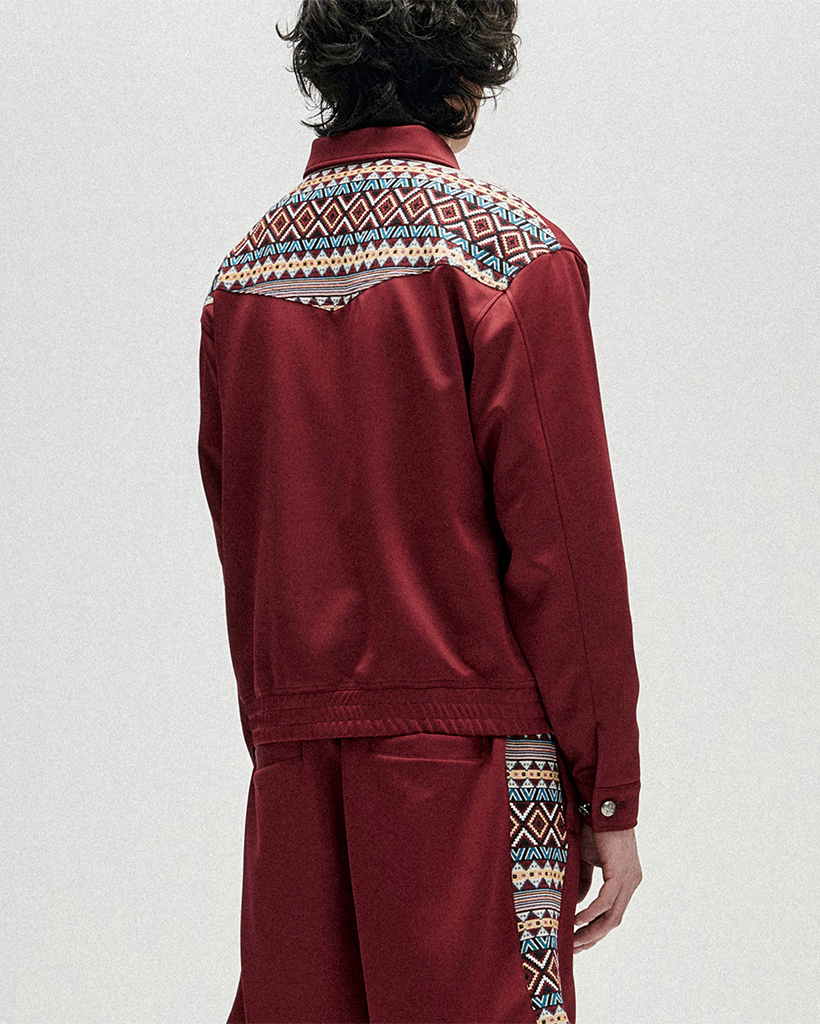 Tribal Jacquard Drizzler Jacket - Red