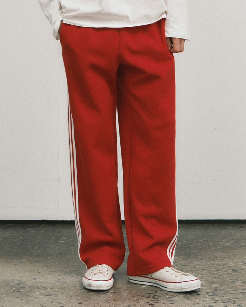 Newtro Line Track Pants_RED(W25-PT25) | ファッション通販サイト NUGU