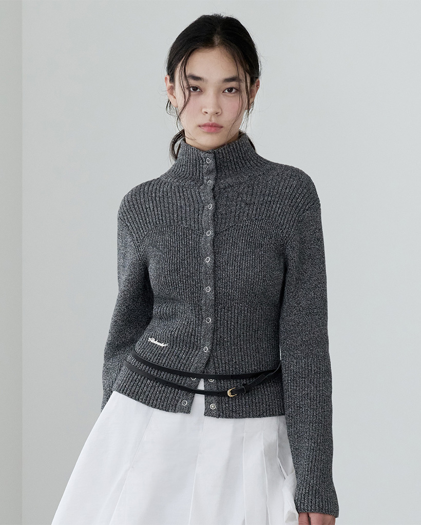 ＊10/26限定セール＊Hella HIGHNECK KNIT CARDIGAN EDIT. FOR LULU（エディットフォールル）の「【Hella/ヘラ】別注